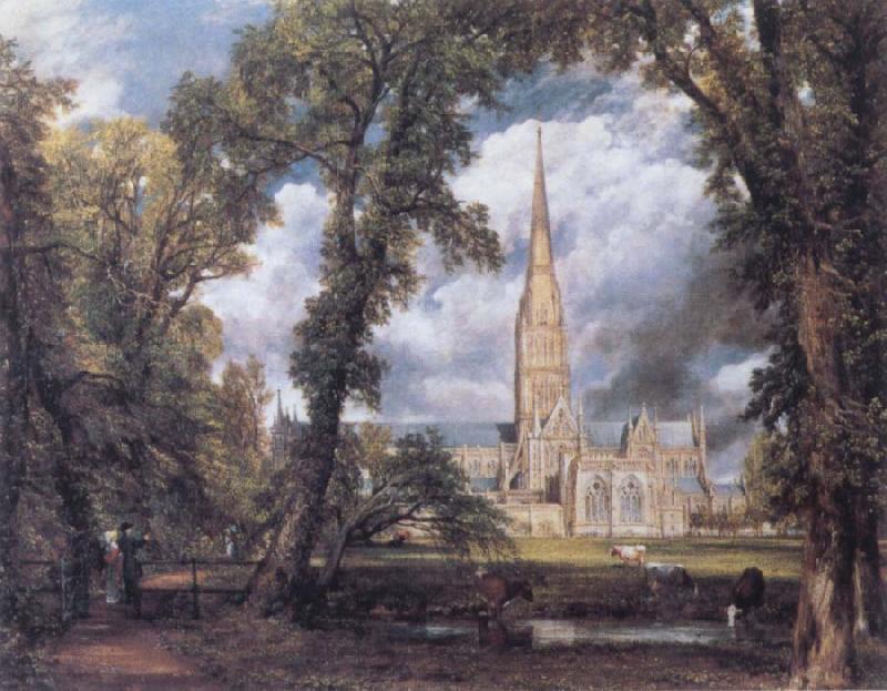 John Constable Salisbury Cathedral from the Bishop's Ground China oil painting art